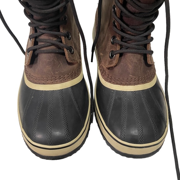 SOREL 1964 Winter snow boots waterproof leather rubber boots mens boots size 9.5 - Picture 4 of 7